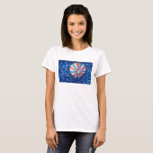 Blue Sky Hot Air Balloon T-shirt (Voorkant volledig)