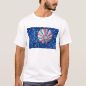 Blue Sky Hot Air Balloon T-shirt (Voorkant)