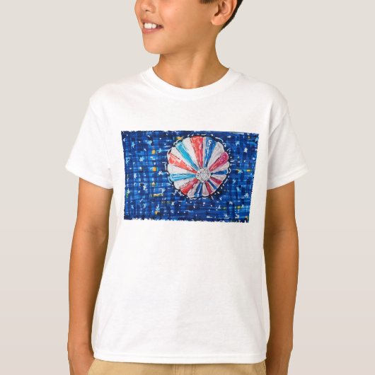 Blue Sky Hot Air Balloon T-shirt (Voorkant)