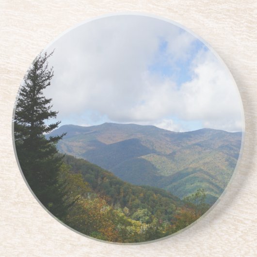 Blue Sky in de Blue Ridge Mountains Zandsteen Onderzetter (Voorkant)