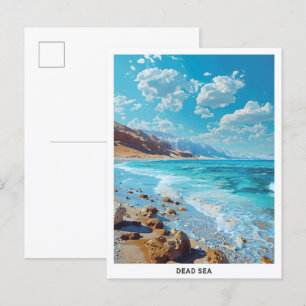 Blue Sky in Dead Zee Vintage Travel Briefkaart