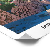 Blue Sky in Dubrovnik Kroatië Vintage Travel Poster (Hoek)