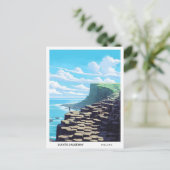 Blue Sky in Giants Causeway Ierland Reizen Briefkaart (Staand voorkant)