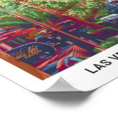 Blue Sky in Las Vegas Nevada Verenigde Staten Vint Poster (Hoek)