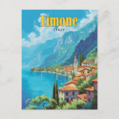 Blue Sky in Limone Italië Vintage Travel Briefkaart (Voorkant)