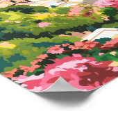 Blue Sky in Positano Italië Vintage Travel Poster (Hoek)