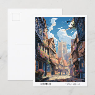 Blue Sky in Shambles York Verenigd Koninkrijk Vint Briefkaart