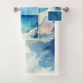 Blue Sky Kit Badhanddoeken Set Bad Handdoek