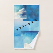 Blue Sky Kit Badhanddoeken Set Bad Handdoek (Handdoek)