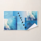 Blue Sky Kit Badhanddoeken Set Bad Handdoek (Handdoek)