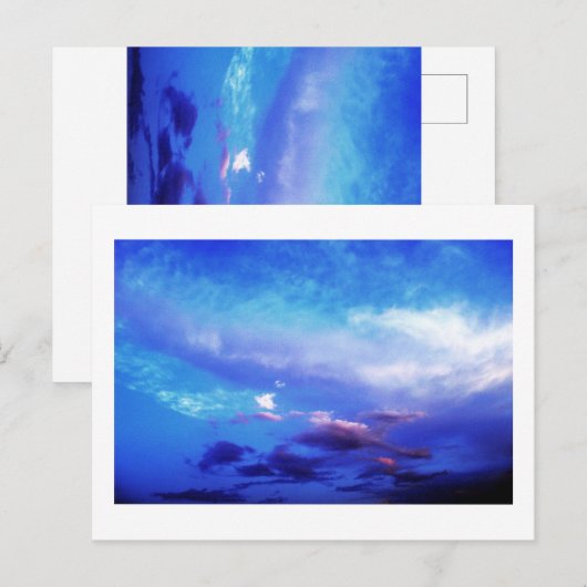 Blue Sky Landschap Fotografie Kunst Briefkaart (Voorkant / Achterkant)