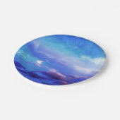 Blue Sky Landschap Fotografie Kunst Papieren Bordje (Gekanteld)