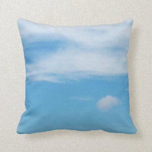 Blue Sky Light Fluffy Wolken Fotografisch strand Kussen