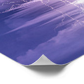 Blue Sky Lightning Inspirerend Serenity Quote Poster (Hoek)