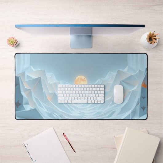 Blue Sky Lunar Desk Mat – Dromerige minimalistisch (Kantoor 1)