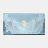 Blue Sky Lunar Desk Mat – Dromerige minimalistisch (Voorkant)
