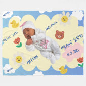 Blue Sky Melona Henok Baby Deken (Voorkant (Horizontaal))