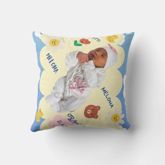 Blue Sky Melona Henok Sierkussen (Achterkant)