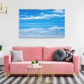 Blue Sky met Cloud Streaks Canvas Afdruk (Insitu (Woonkamer))