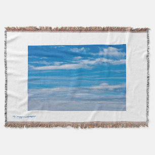 Blue Sky met Cloud Streaks Deken
