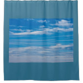 Blue Sky met Cloud Streaks Douchegordijn (Voorkant)