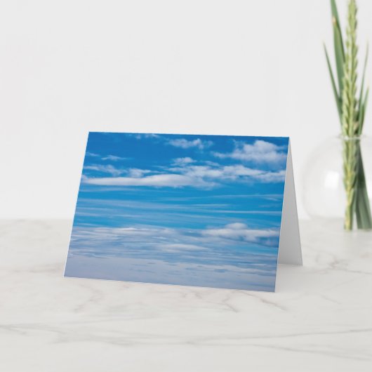 Blue Sky met Cloud Streaks Kaart (Voorkant)
