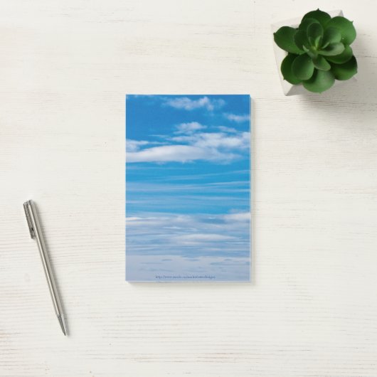 Blue Sky met Cloud Streaks Post-it® Notes (Kantoor)
