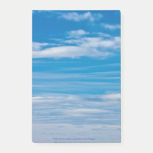 Blue Sky met Cloud Streaks Post-it® Notes (Voorkant)