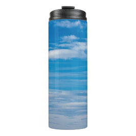 Blue Sky met Cloud Streaks Thermosbeker