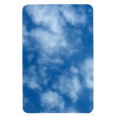 Blue Sky met Clouds Foto Magneet (Verticaal)