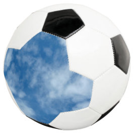 Blue Sky met Clouds Foto op Voetbal