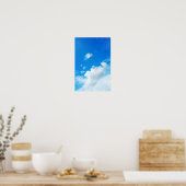 Blue Sky met Clouds Foto Poster (Keuken)