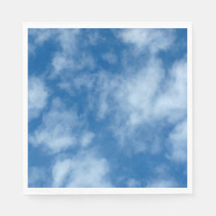 Blue Sky met Clouds Foto Servetten