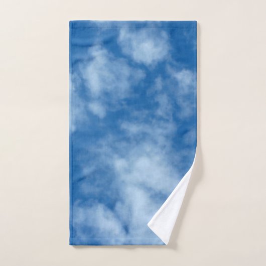 Blue Sky met Clouds Natuur Fotografie Bad Handdoek (Handdoek)