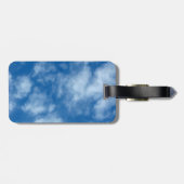 Blue Sky met Clouds Natuur Fotografie Bagagelabel (Achterkant horizontaal)