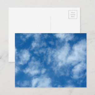 Blue Sky met Clouds Natuur Fotografie Briefkaart