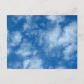 Blue Sky met Clouds Natuur Fotografie Briefkaart (Voorkant)