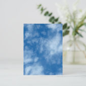 Blue Sky met Clouds Natuur Fotografie Briefkaart (Staand voorkant)
