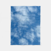Blue Sky met Clouds Natuur Fotografie Fleece Deken (Voorkant)
