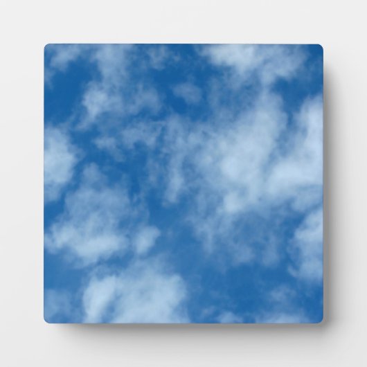 Blue Sky met Clouds Natuur Fotografie Fotoplaat (Voorkant)