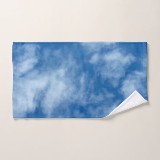 Blue Sky met Clouds Natuur Fotografie Handdoek (Handdoek)