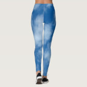 Blue Sky met Clouds Natuur Fotografie Leggings (Achterkant)