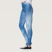 Blue Sky met Clouds Natuur Fotografie Leggings (Links)