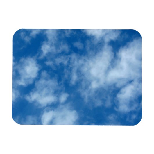 Blue Sky met Clouds Natuur Fotografie Magneet (Horizontaal)