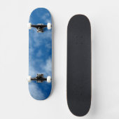 Blue Sky met Clouds Natuur Fotografie Persoonlijk Skateboard (Voorkant)
