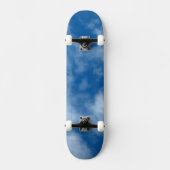 Blue Sky met Clouds Natuur Fotografie Persoonlijk Skateboard (Voorkant)