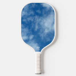 Blue Sky met Clouds Natuur Fotografie Pickleball Paddle