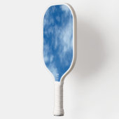 Blue Sky met Clouds Natuur Fotografie Pickleball Paddle (Links)