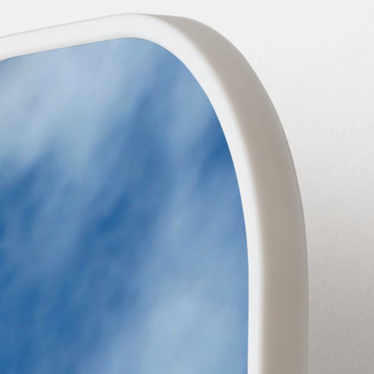 Blue Sky met Clouds Natuur Fotografie Pickleball Paddle (Links Detail)