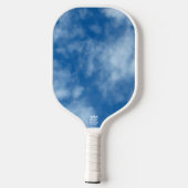 Blue Sky met Clouds Natuur Fotografie Pickleball Paddle (Achterkant)